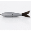 5" 2-Section Shad Glide Bait Blank Back View