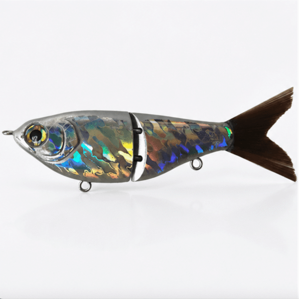 5" 2-Section Shad Glide Bait Blank Foiled Smooth Body
