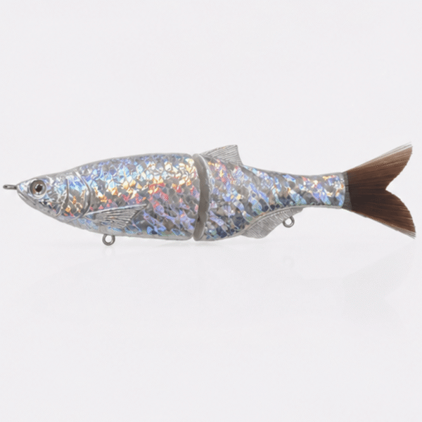 6“ 2-Section Shad Glide Bait Blank Foiled Body