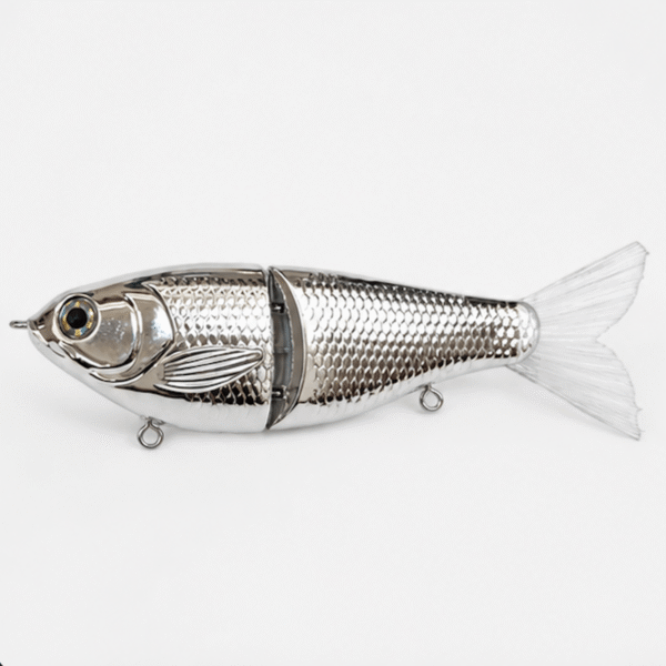 7-2-section-shad-glide-bait-blank-chrome-body 7" 2-Section Shad Glide Bait Blank Chrome Body