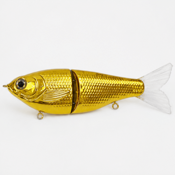 7-2-section-shad-glide-bait-blank-gold-plated 7" 2-Section Shad Glide Bait Blank Gold-Plated Body