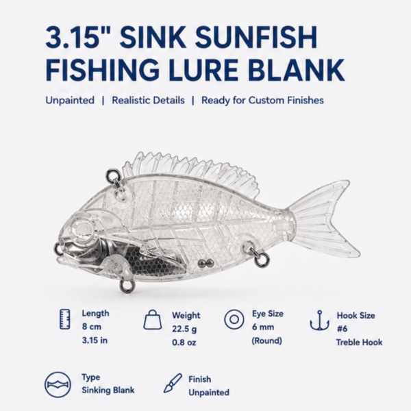 80mm Little Jack Charikom Sinking Lure Blank