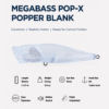 Megabass POP-X Popper Blank Information