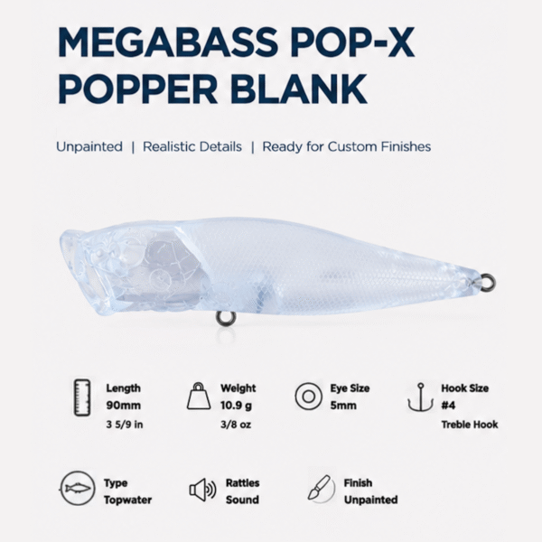 Megabass POP-X Popper Blank Information